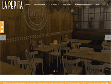 Tablet Screenshot of lapepitaburgerbar.com